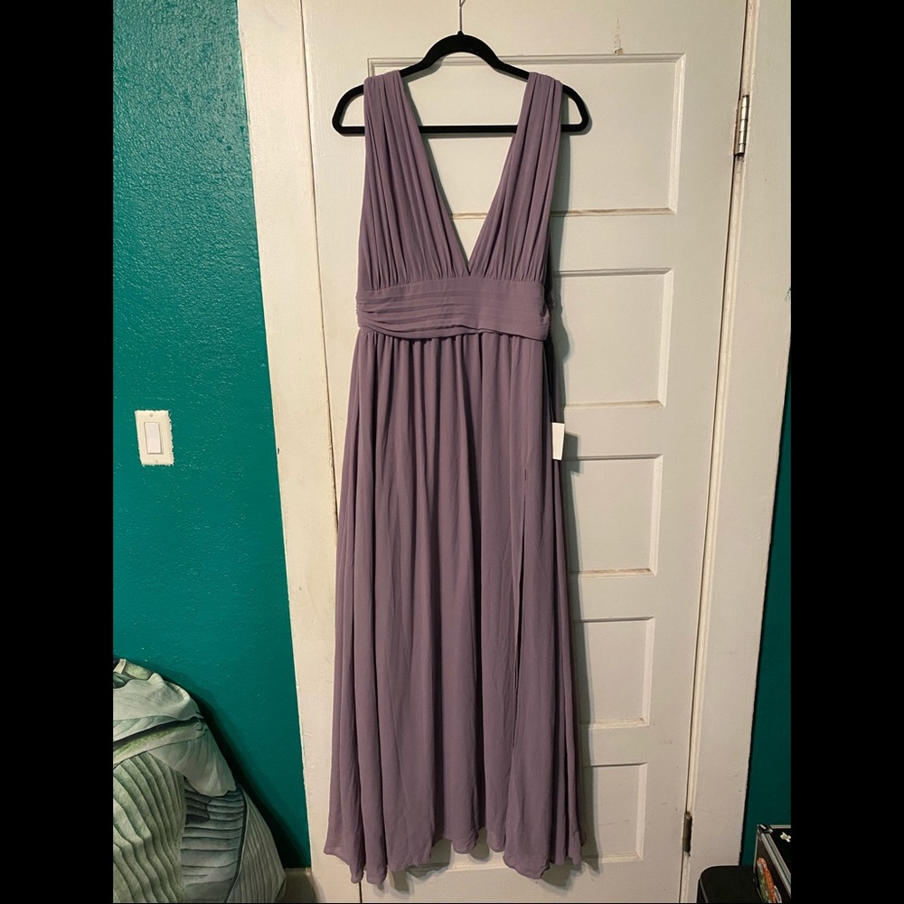 Lulus Heavenly Hues Dusty Purple Maxi Dress